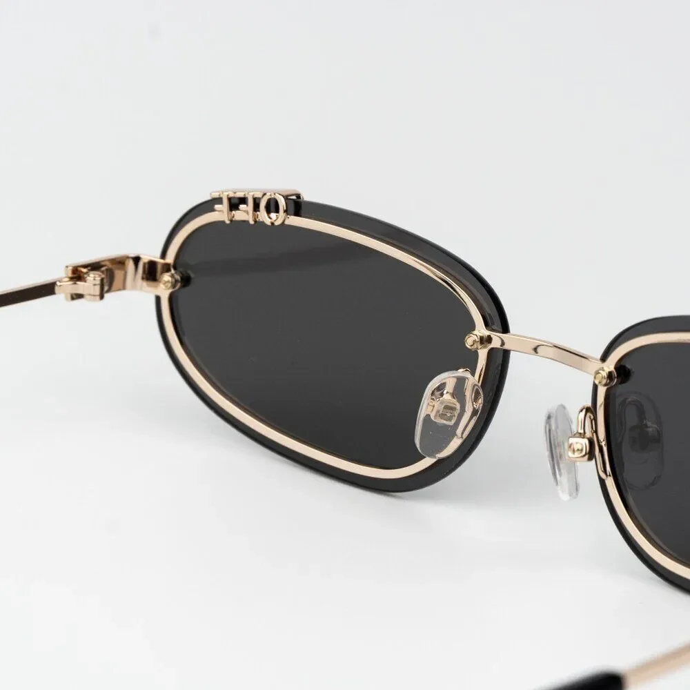 SALE!! Off-White MIAMI Men Sunglasses Gold Grey OERI13M MIAMI 7607 NEW AUTHENTIC